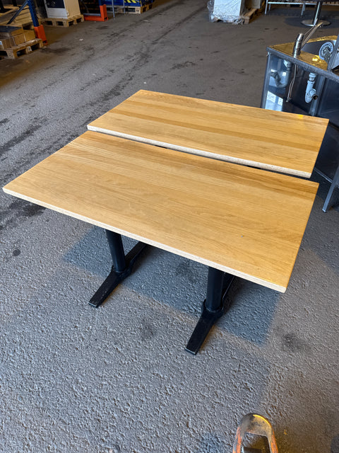 Pöytä 120x60cm valurautajaloilla
