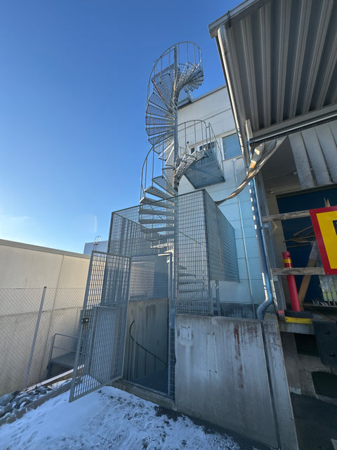 Kierreporras kork 11,4m+kaide 90cm