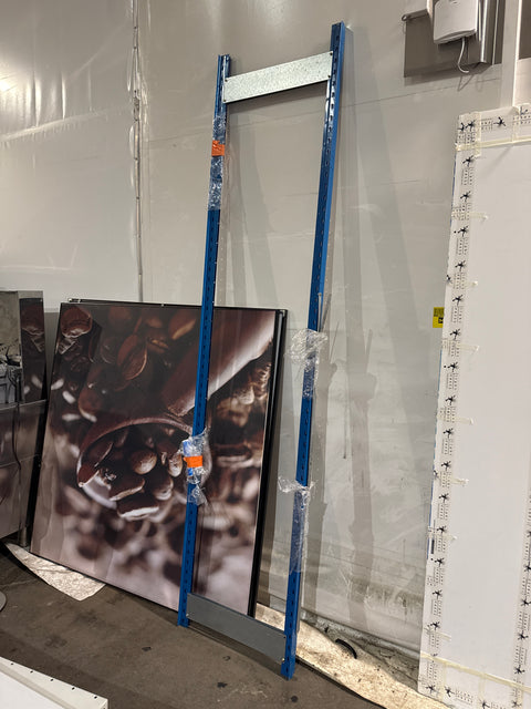 Varastohylly 2,6 m x 1m x 0,6m yht. 2tolppaa, 12 hyllyä