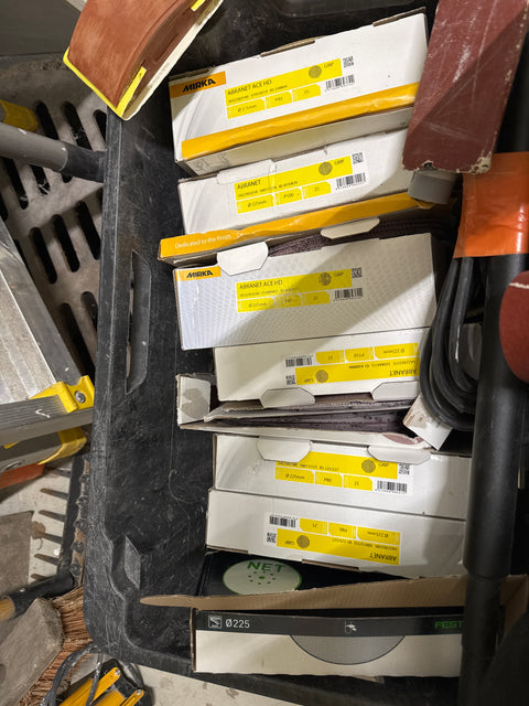 Mirka varsihiomakone+imuri+tarvikkeita