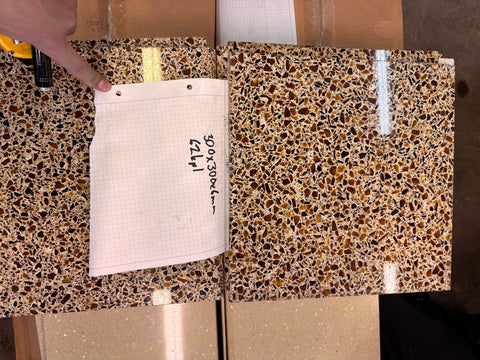 Trend Terrazzo tile Chiara Ambra 537, 300x300x6mm, 5,5m² erä