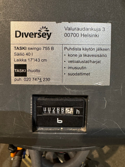 Taski Swingo 755B yhdistelmäsiivouskone