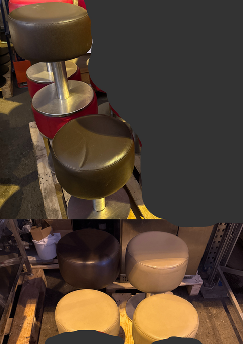 6kpl erä ruskeita jakkaroita