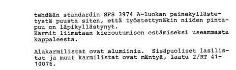 Puukarmiset alkuperäisikkunat, 11 kpl (eri kokoja)