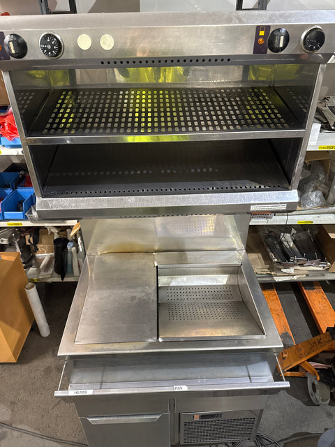 Lämpöasema kylmävetolaatikostolla 80x190x80cm