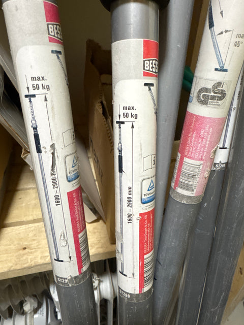 Työmaatolppa, tilapäinen kevyt tuki 1,6-2,9m, 7kpl erä