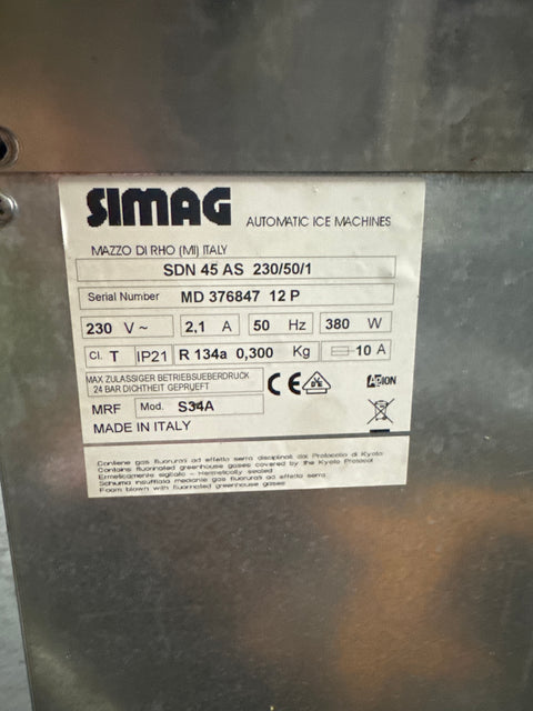 Simag SDN-45 Jääpalakone 50x60x90cm