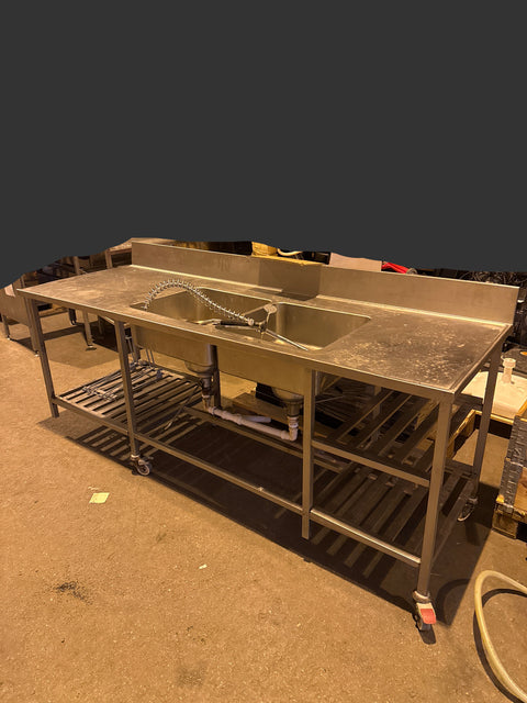 Rst allaspöytä 220x75x90cm hanalla