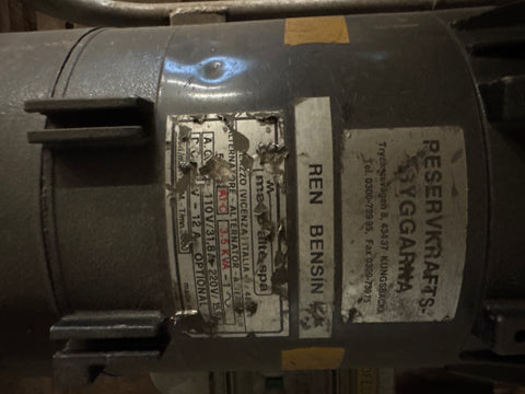 Aggregaatti polttomoottori 3,5kv