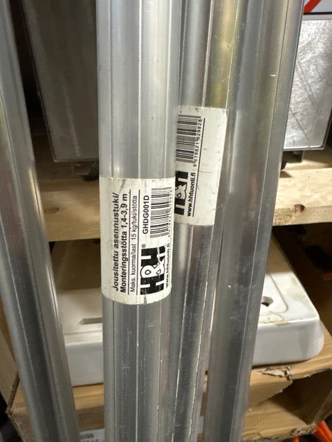 Jousitettu asennustuki 1,4-3,9m, 12kpl erä