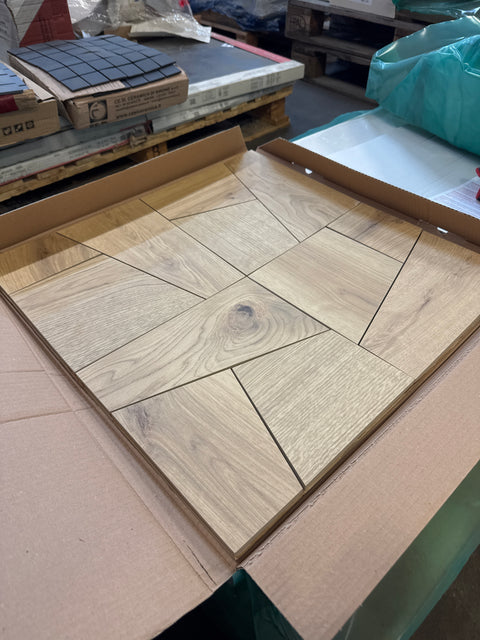 Puukuviolaatta sileä 560x560x8mm, 5,6m2 erä