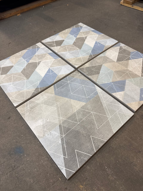 Värikäs laatta sileä 300x300x8mm, 4,5m2 erä