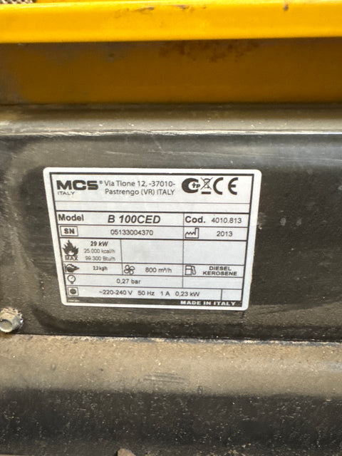 Valovirtapolttoöljylämmitin