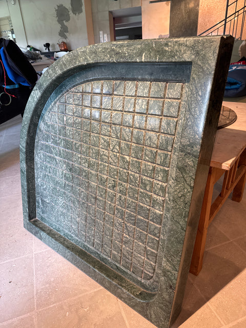 Suihkuallas Verde alppi marmori 91x91cm