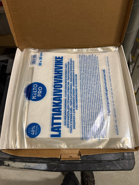 Lattiakaivovahvike 30x30cm, 14kpl erä