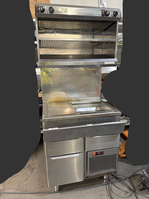 Lämpöasema kylmävetolaatikostolla 80x190x80cm