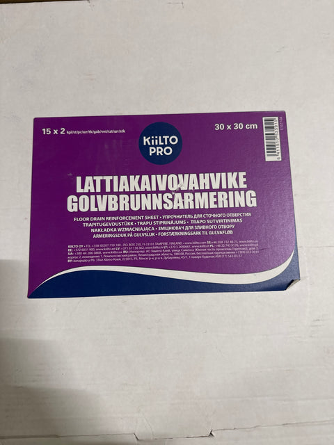 Lattiakaivovahvike 30x30cm, 14kpl erä
