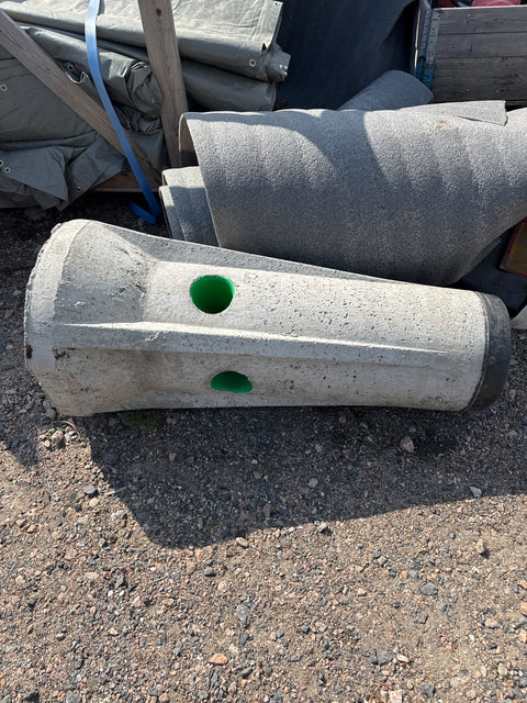 Valotolpan perustus 3kpl erä, kork 1200, alapää h 500, yläpään 200mm tolppa